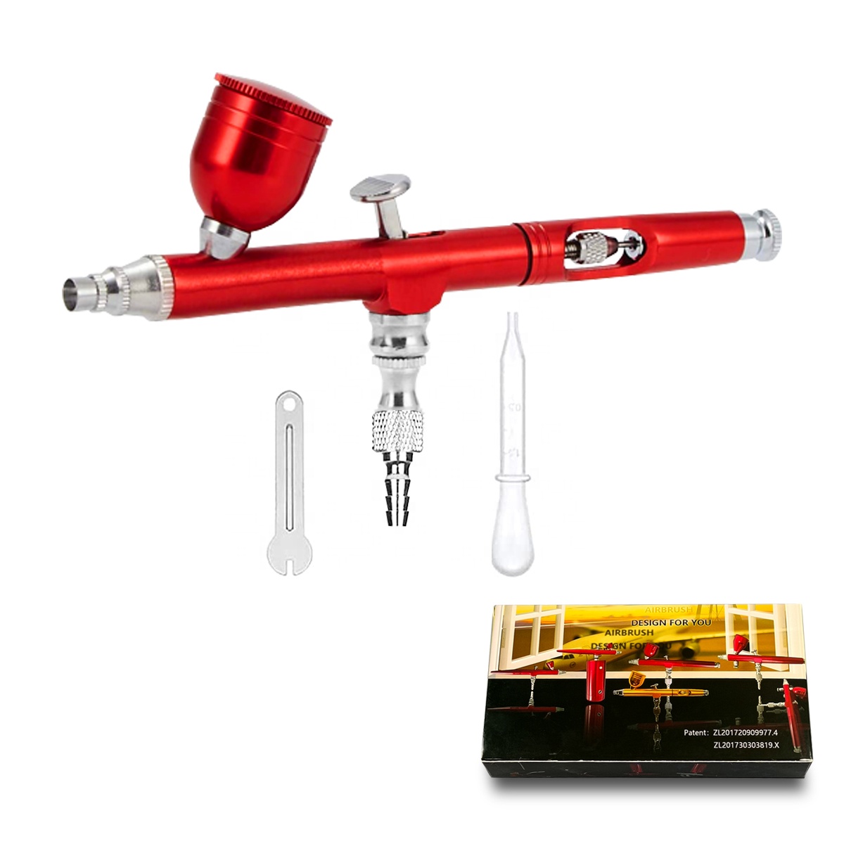 AR130 Airbrush Kit 0.3mm Double Action 7cc Airbrush Tattoo Makeup Commercial Art Cake Decoration Nail Art