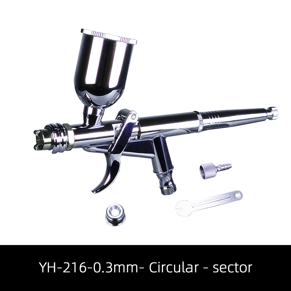 Airbrush Kit with Butterfly Round Spray Gun Door and Window Sheet Metal Repair Car Furniture Spraying 0.3/0.5