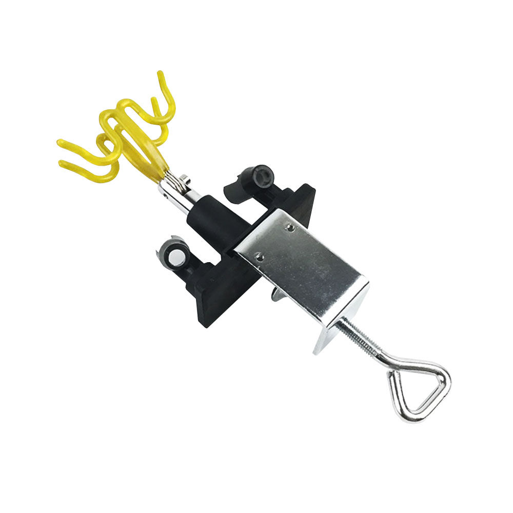 Airbrush  Holder for Storage the Clamping Spray Gun Holder Can Hold up to 4 Spray Guns (yellow)