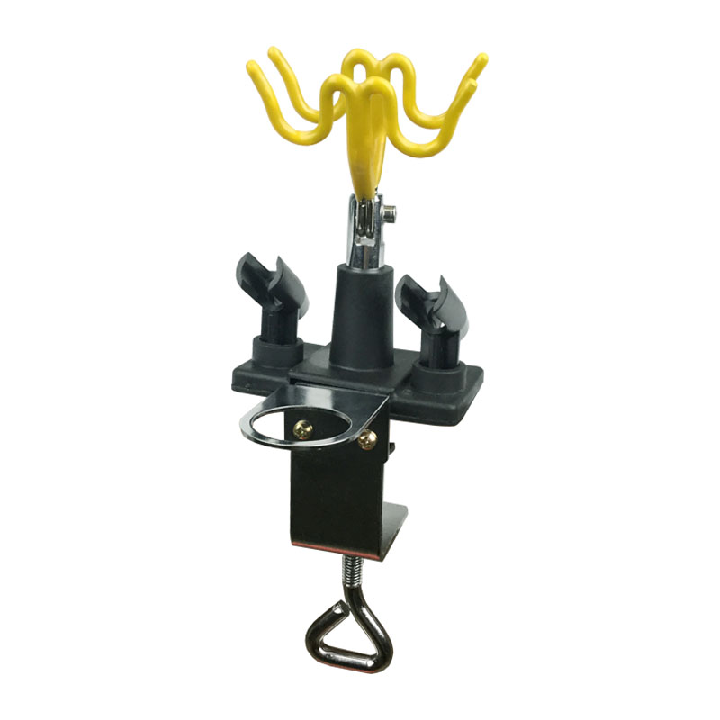 Airbrush  Holder for Storage the Clamping Spray Gun Holder Can Hold up to 4 Spray Guns (yellow)