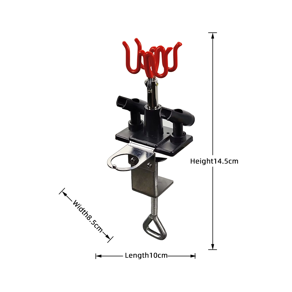 Airbrush  Holder for Storage the Clamping Spray Gun Holder Can Hold up to 4 Spray Guns (yellow)
