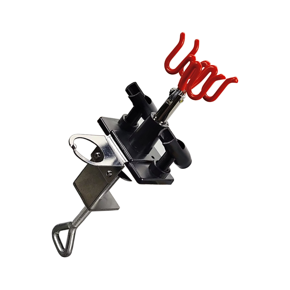 Airbrush  Holder for Storage the Clamping Spray Gun Holder Can Hold up to 4 Spray Guns (yellow)