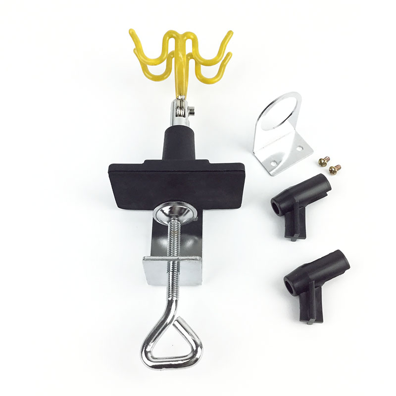Airbrush  Holder for Storage the Clamping Spray Gun Holder Can Hold up to 4 Spray Guns (yellow)
