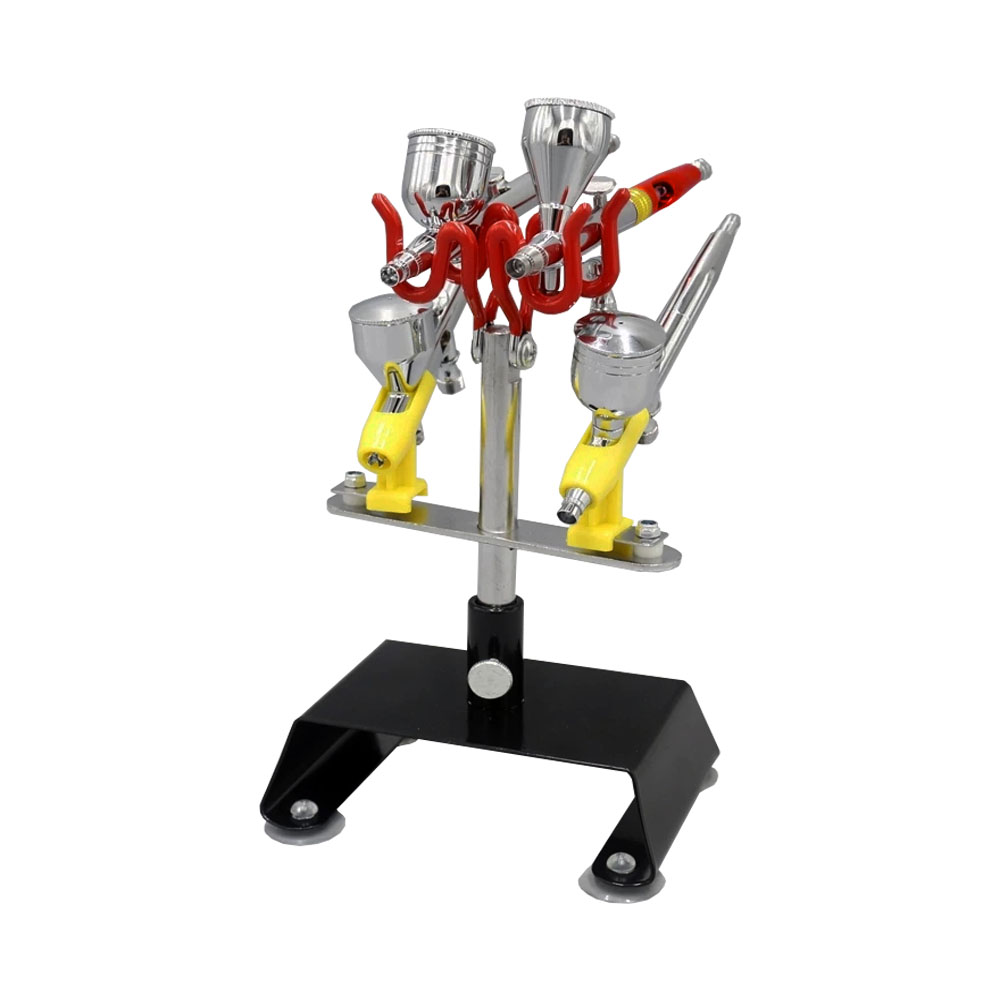 Airbrush 4 Spray Gun Stand Station Rotate and tilt the desktop Spray gun accessories and supplies for garages or workspaces