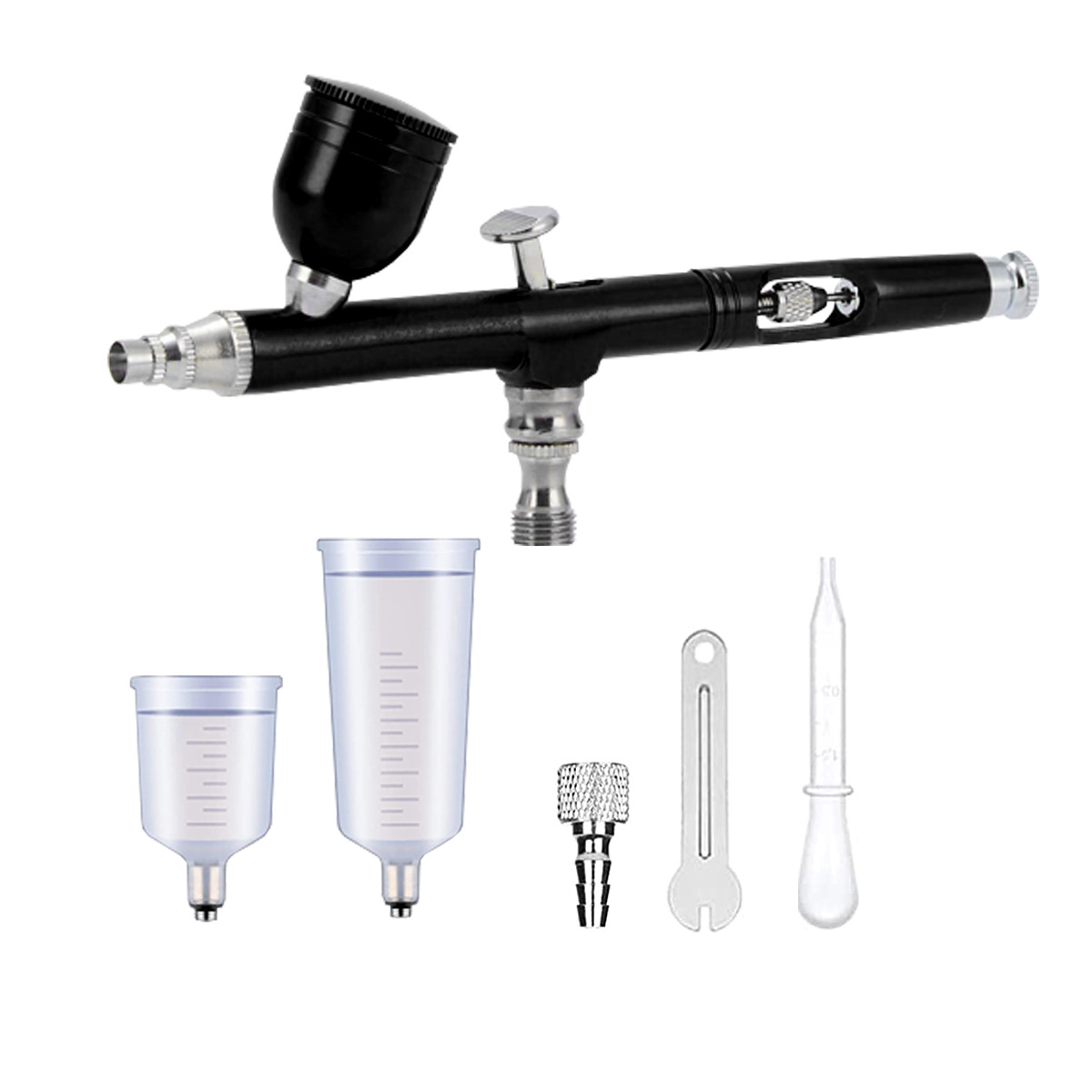 AR131 Airbrush Kit Set 0.3-0.5mm-7cc-20cc-40cc Double Action Airbrush Kit Model Nail Art