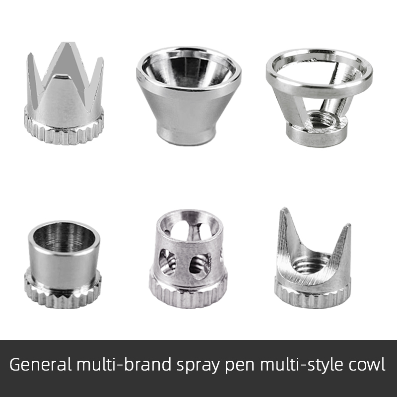 A Variety of Airbrush of General Spray Pen Parts Hollow Hat Crown Hat Fixed Distance Tomahawk Hood