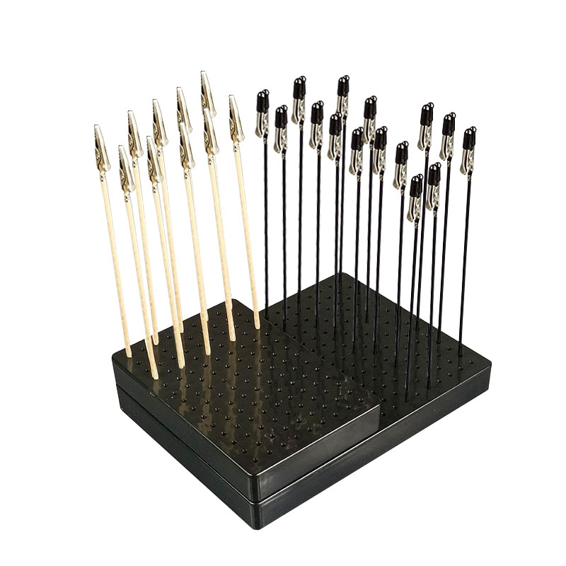 Memo Clip 10 Pieces Durable Alligator Clip Stick Set Painting Stand Base Modeling Tools for Airbrush Hobby Model Parts