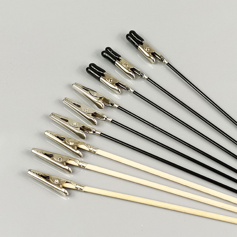 Memo Clip 10 Pieces Durable Alligator Clip Stick Set Painting Stand Base Modeling Tools for Airbrush Hobby Model Parts