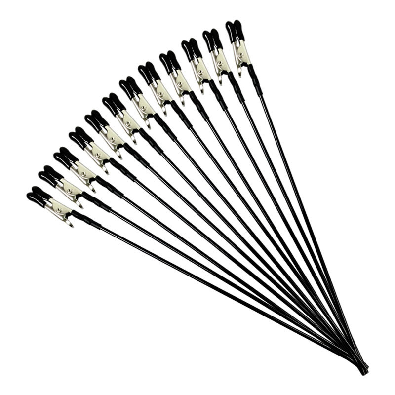 Memo Clip 10 Pieces Durable Alligator Clip Stick Set Painting Stand Base Modeling Tools for Airbrush Hobby Model Parts